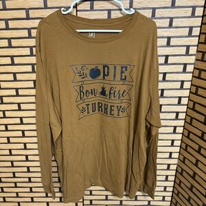 George Brown Bonfire Fall Long Sleeve Tee Size 3X‎